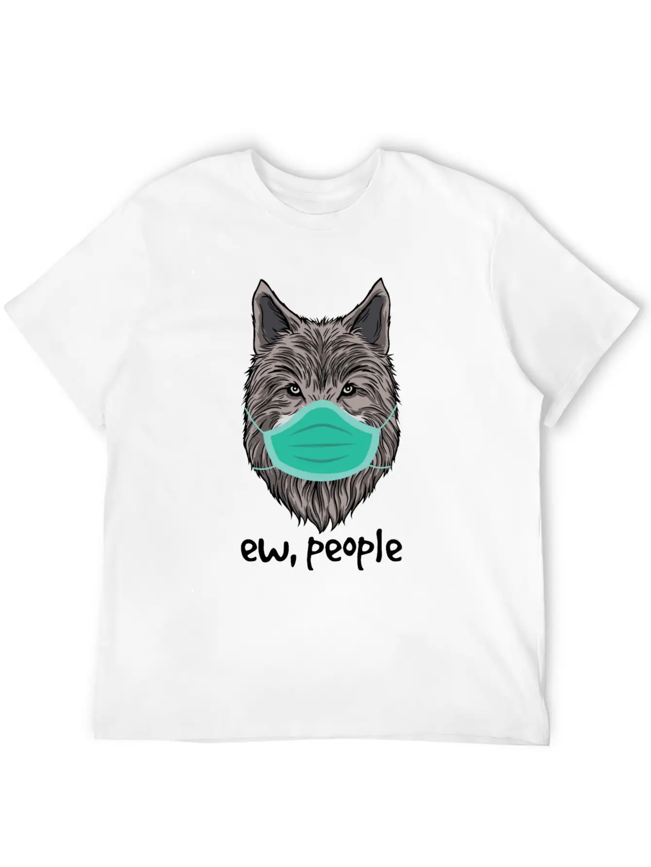 Ew People Wolf Lover Germaphobe Cute Introvert Timeless Short Sleeve Tee – Comfy And Minimalist Design