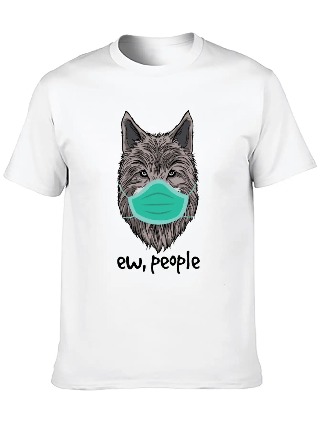 Ew People Wolf Lover Germaphobe Cute Introvert Timeless Short Sleeve Tee – Comfy And Minimalist Design