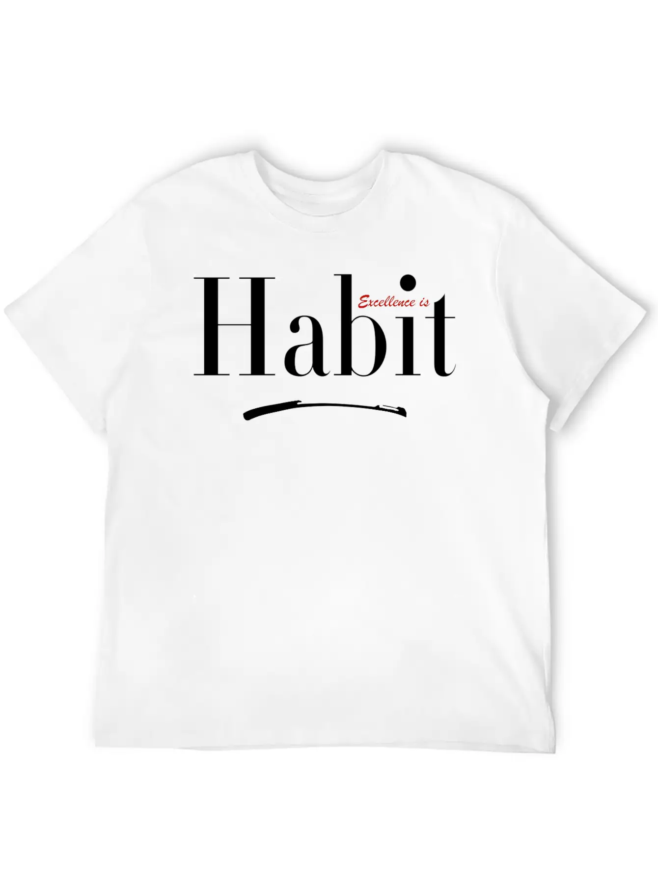 Excellence Is Habit Relaxed Everyday Tee – Lightweight And Durable Cotton