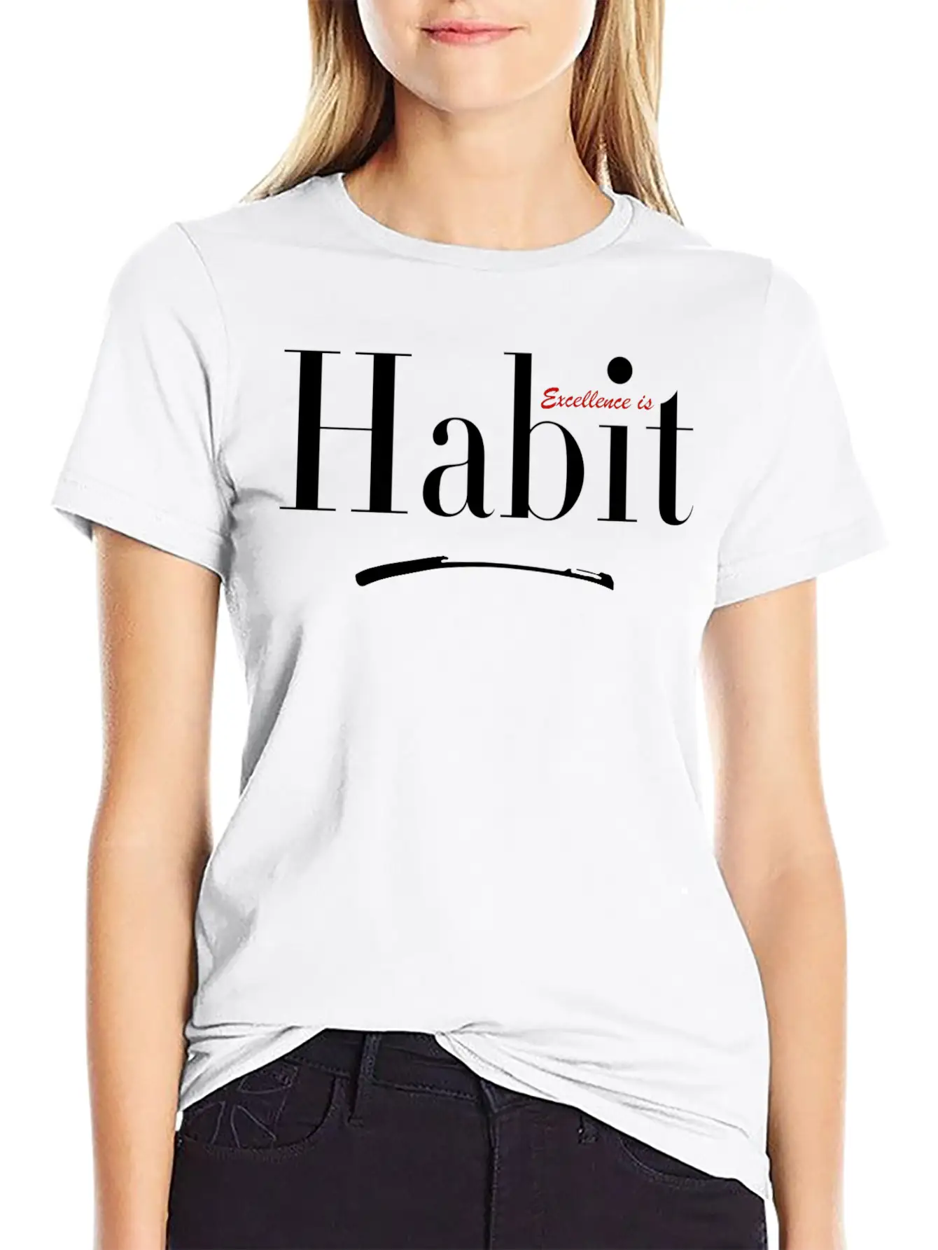 Excellence Is Habit Relaxed Everyday Tee – Lightweight And Durable Cotton