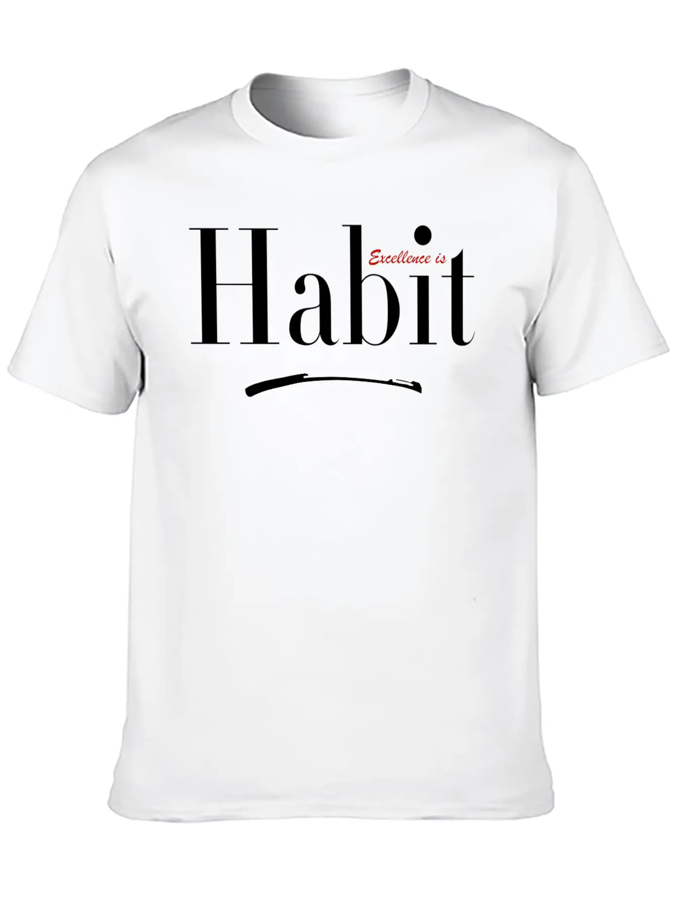 Excellence Is Habit Relaxed Everyday Tee – Lightweight And Durable Cotton
