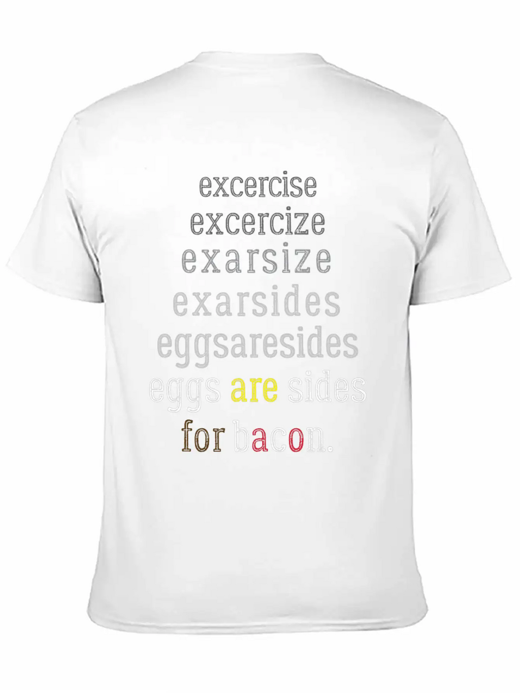 Exercise Eggs Are Sides Classic Cotton Tee – Unisex Comfort For Any Season