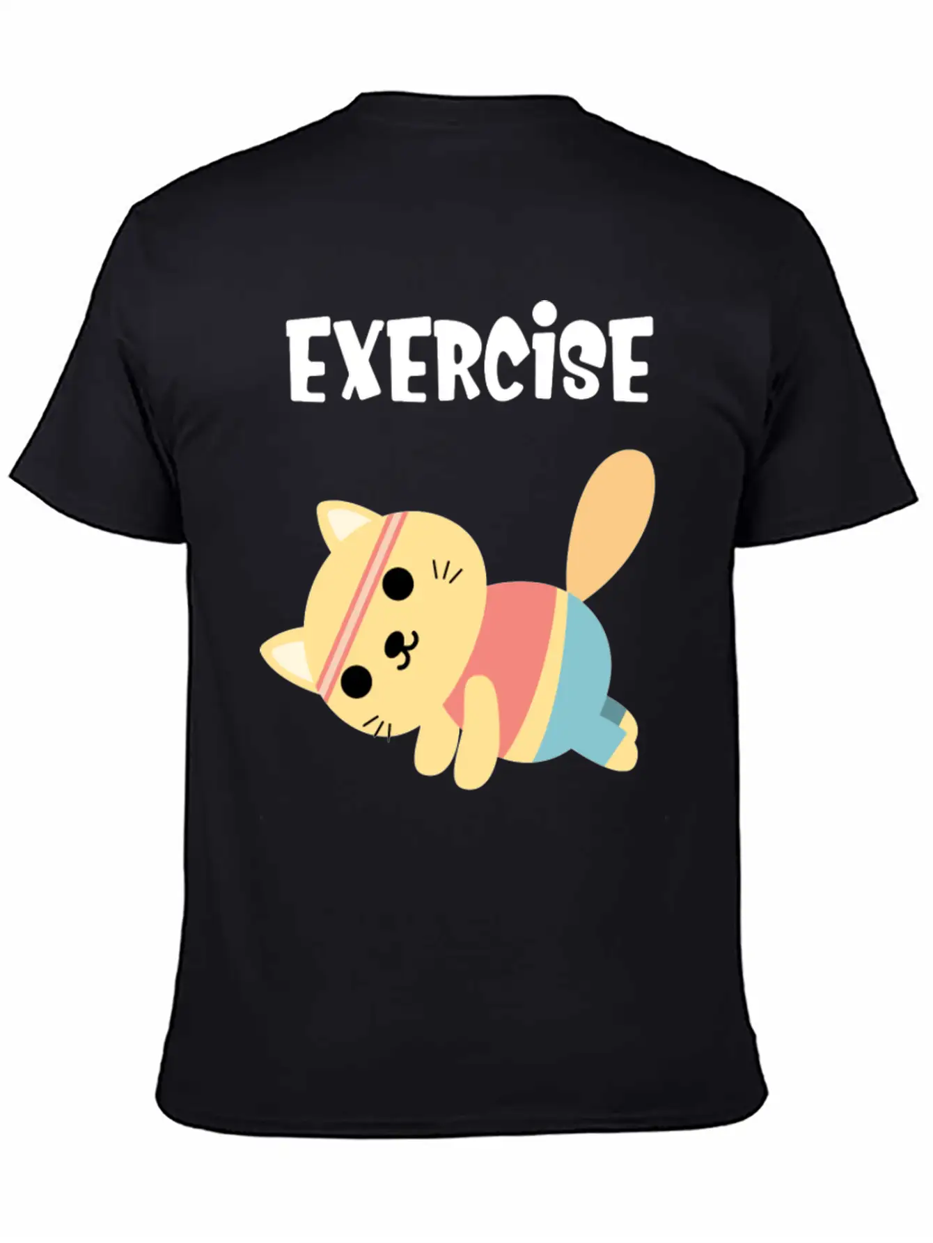 Exercise Every Day Cute Cat Gym Workout Classic Cotton Tee – Unisex Comfort For Any Season