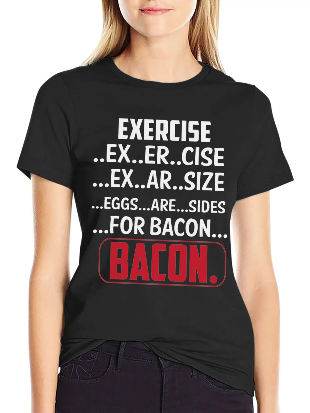 Exercise I Thought Bacon Ham With Eggs Eggs Classic Cotton Tee – Unisex Comfort For Any Season