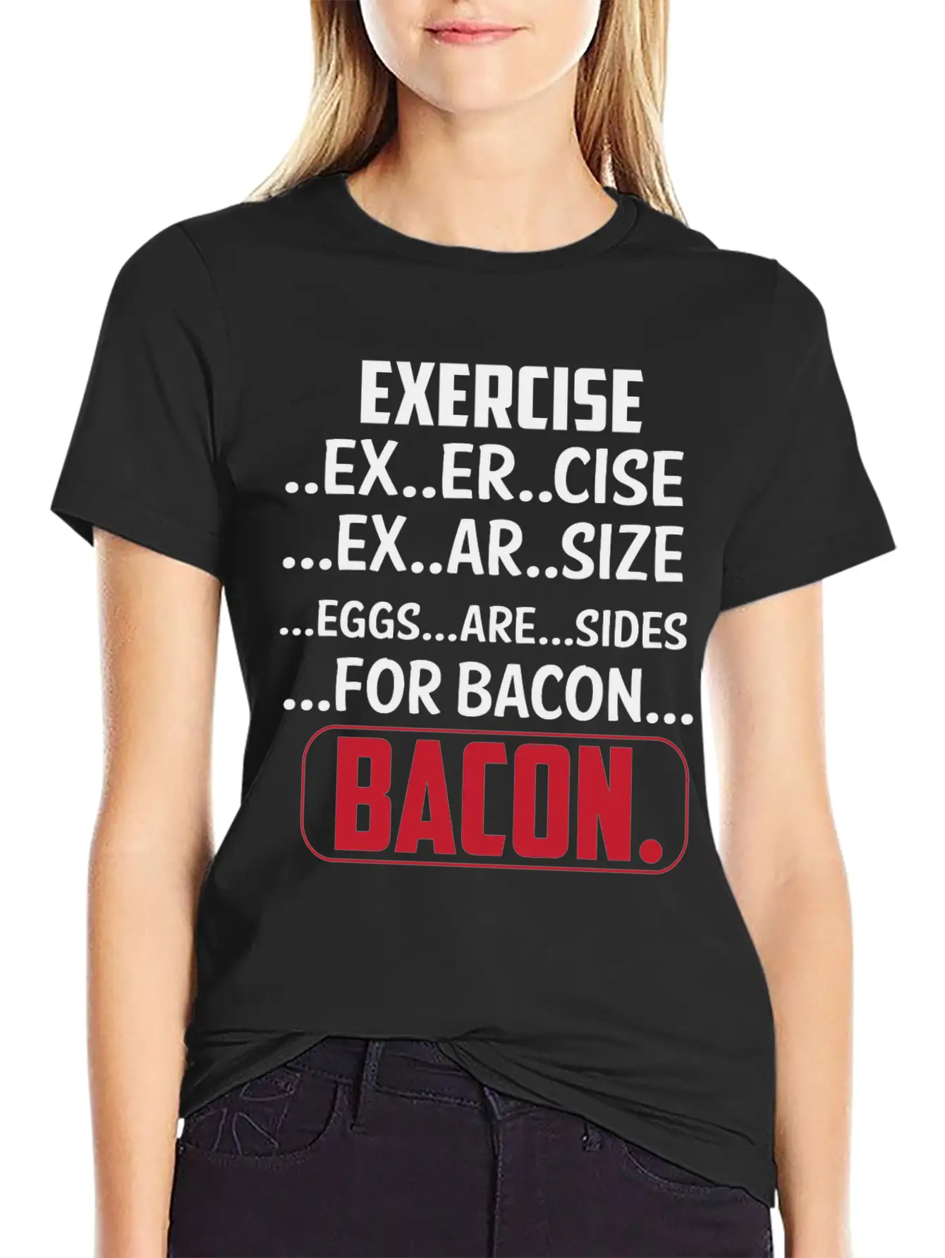 Exercise I Thought Bacon Ham With Eggs Eggs Classic Cotton Tee – Unisex Comfort For Any Season