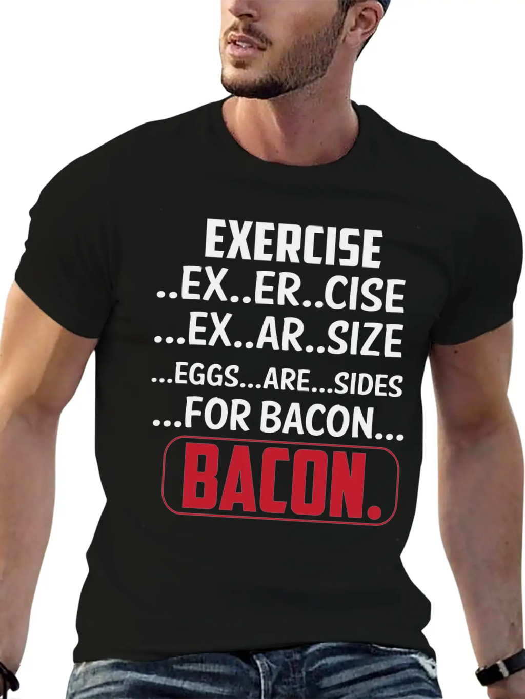 Exercise I Thought Bacon Ham With Eggs Eggs Classic Cotton Tee – Unisex Comfort For Any Season