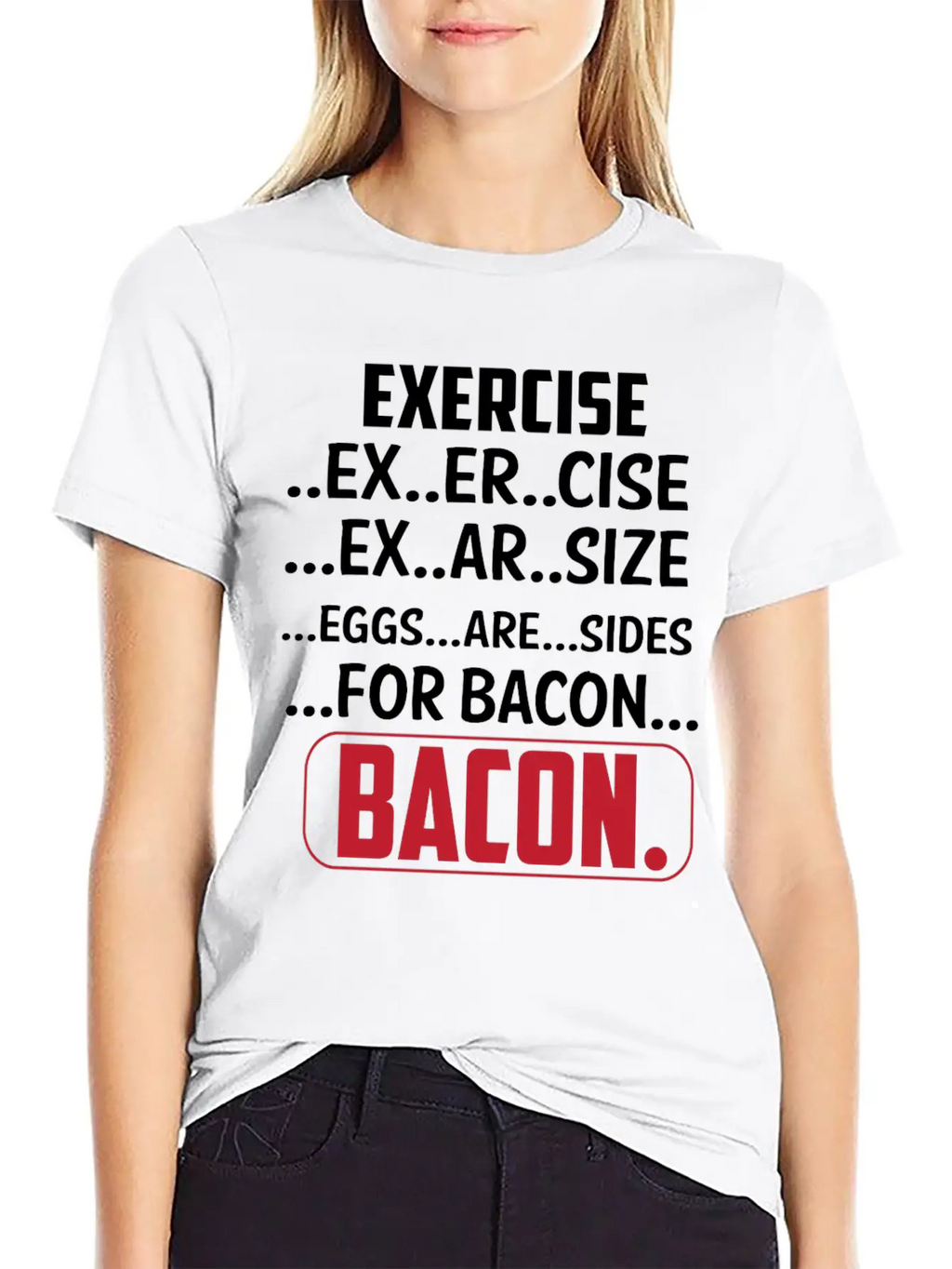 Exercise I Thought Bacon Ham With Eggs Eggs Classic Cotton Tee – Unisex Comfort For Any Season