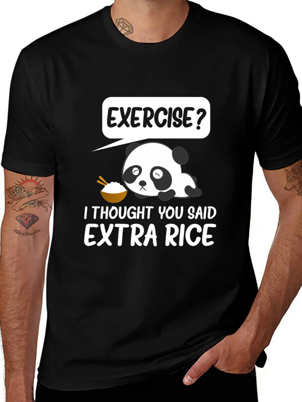 Exercise I Thought You Said Extra Rice Timeless Short Sleeve Tee – Comfy And Minimalist Design