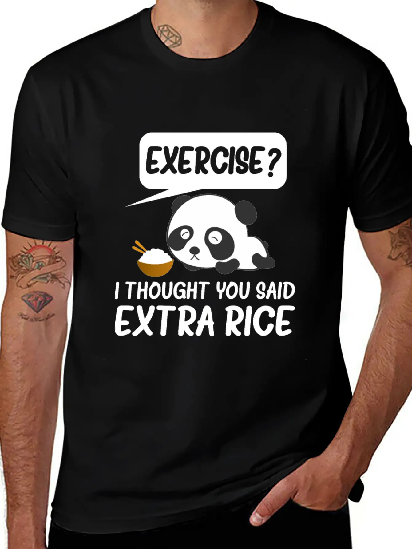 Exercise I Thought You Said Extra Rice Timeless Short Sleeve Tee – Comfy And Minimalist Design