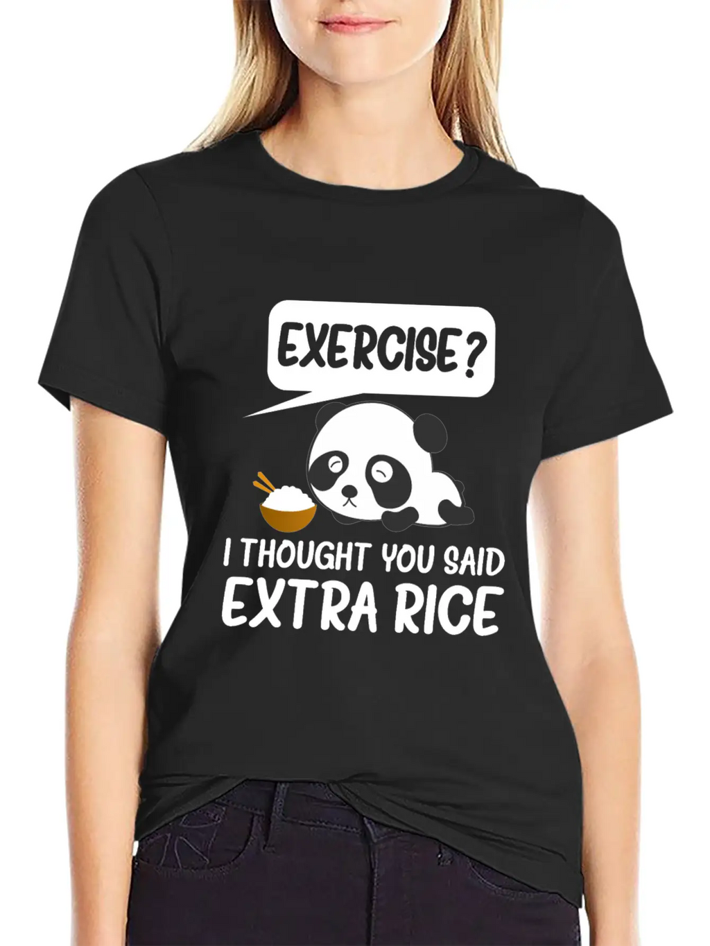 Exercise I Thought You Said Extra Rice Timeless Short Sleeve Tee – Comfy And Minimalist Design