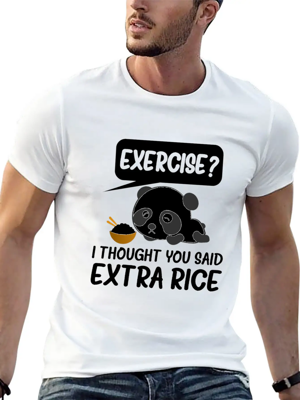 Exercise I Thought You Said Extra Rice Timeless Short Sleeve Tee – Comfy And Minimalist Design