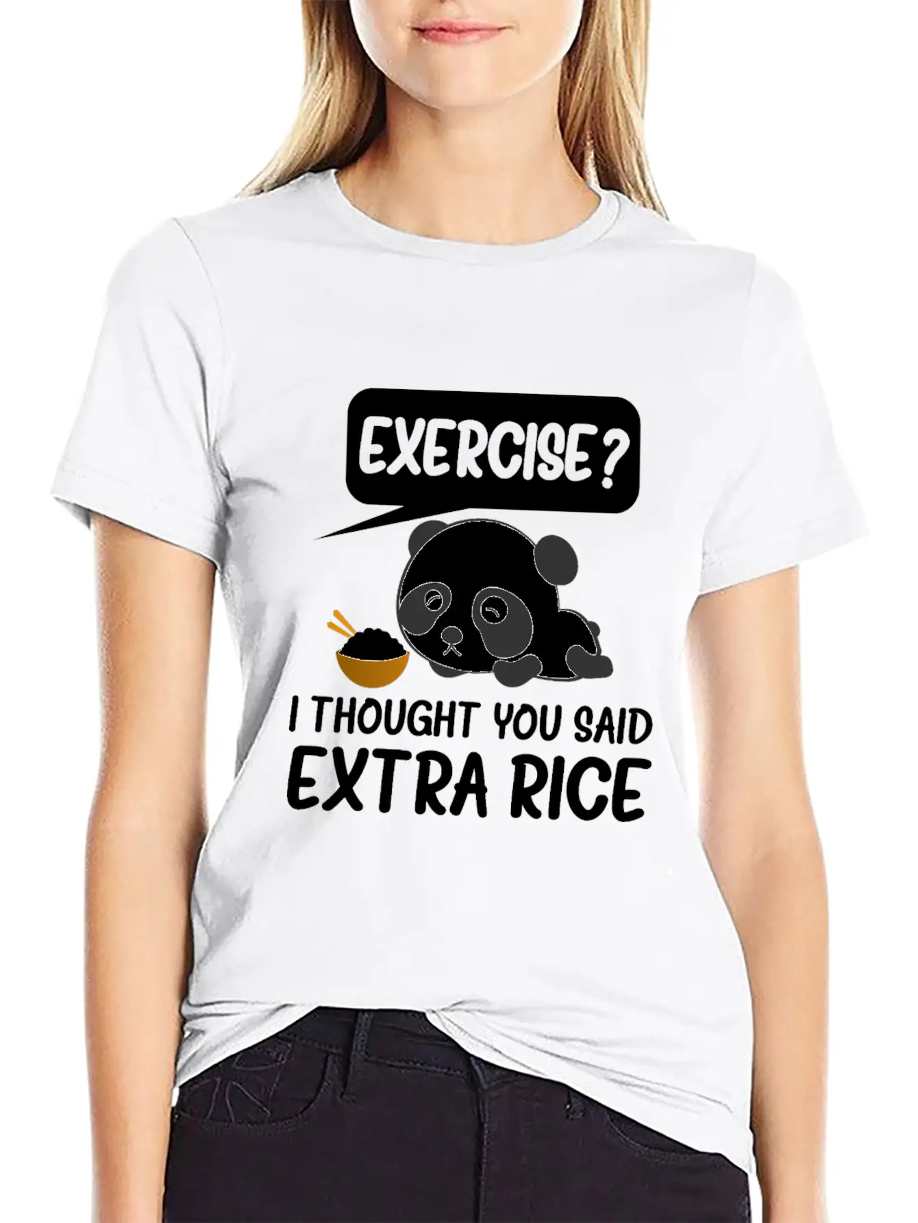 Exercise I Thought You Said Extra Rice Timeless Short Sleeve Tee – Comfy And Minimalist Design