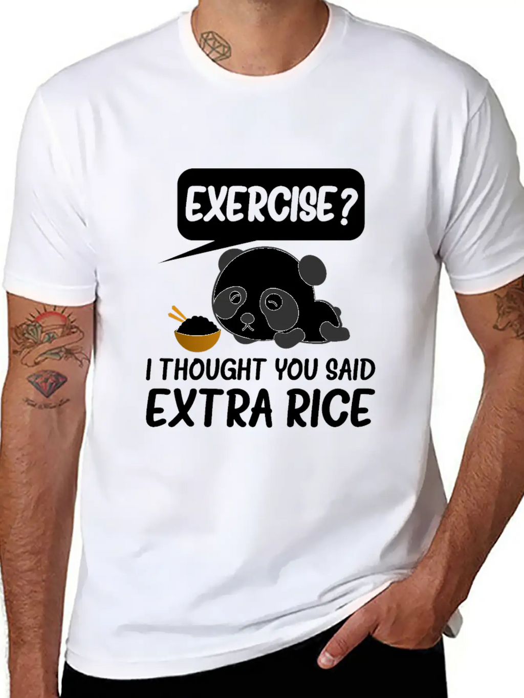 Exercise I Thought You Said Extra Rice Timeless Short Sleeve Tee – Comfy And Minimalist Design