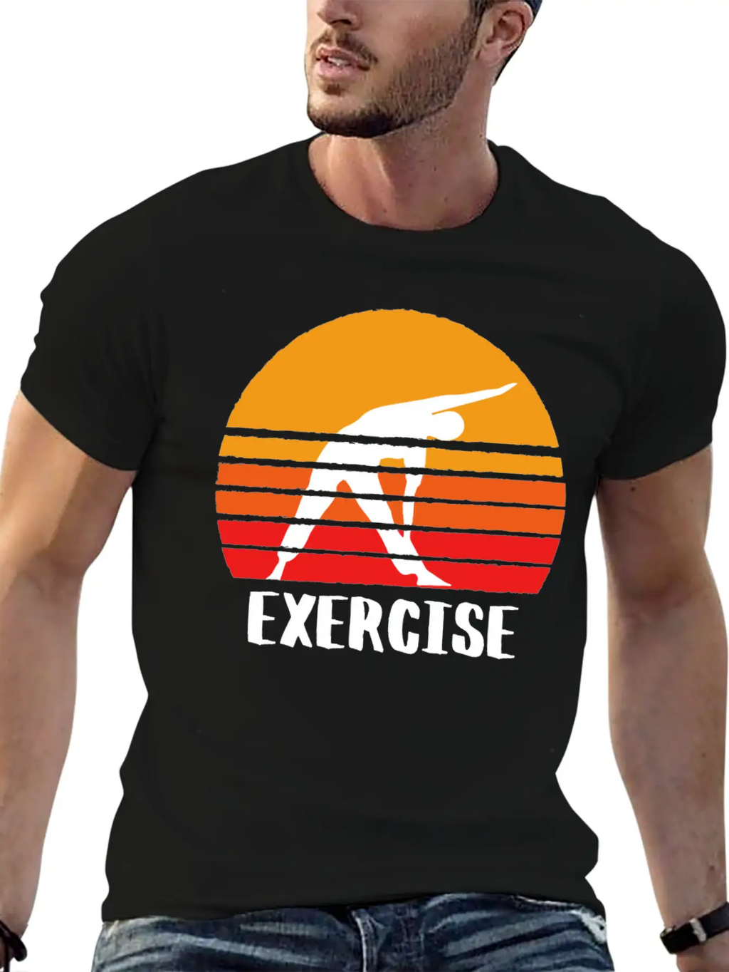 Exercise Sunset Classic Cotton Tee – Unisex Comfort For Any Season