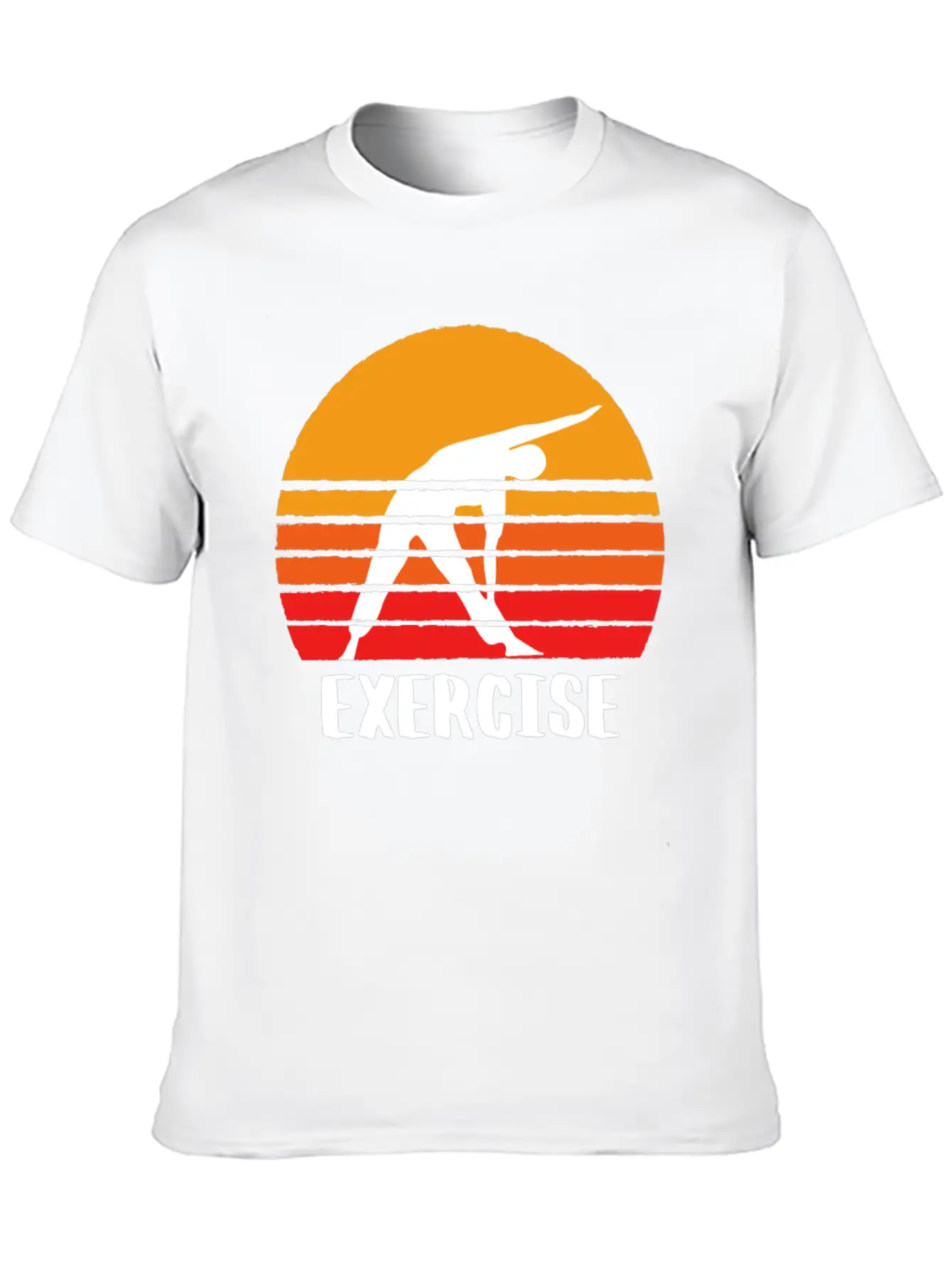 Exercise Sunset Classic Cotton Tee – Unisex Comfort For Any Season