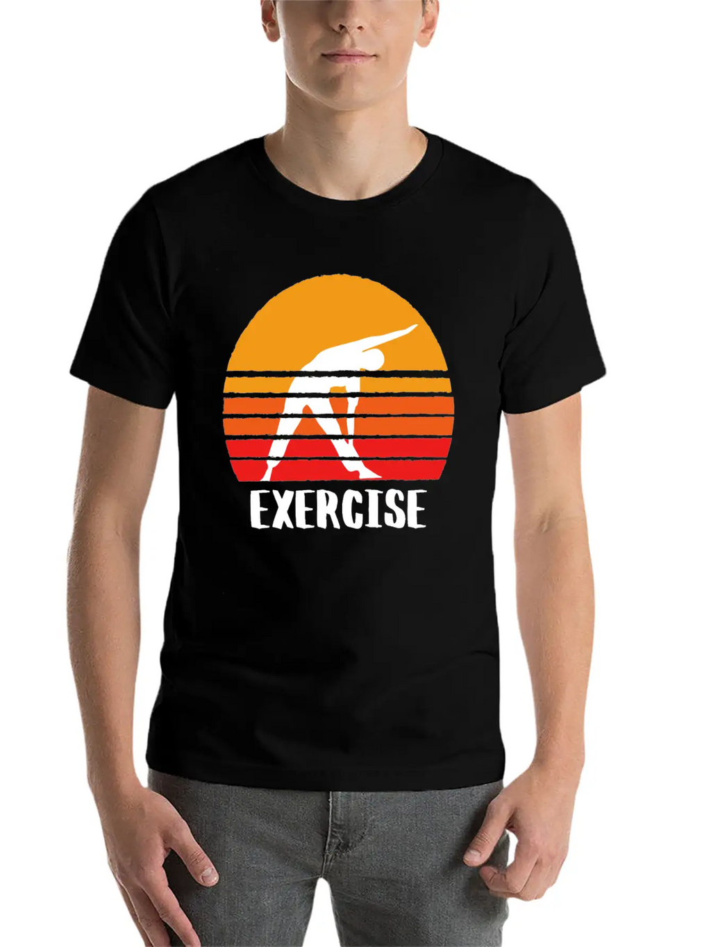 Exercise Sunset Classic Cotton Tee – Unisex Comfort For Any Season