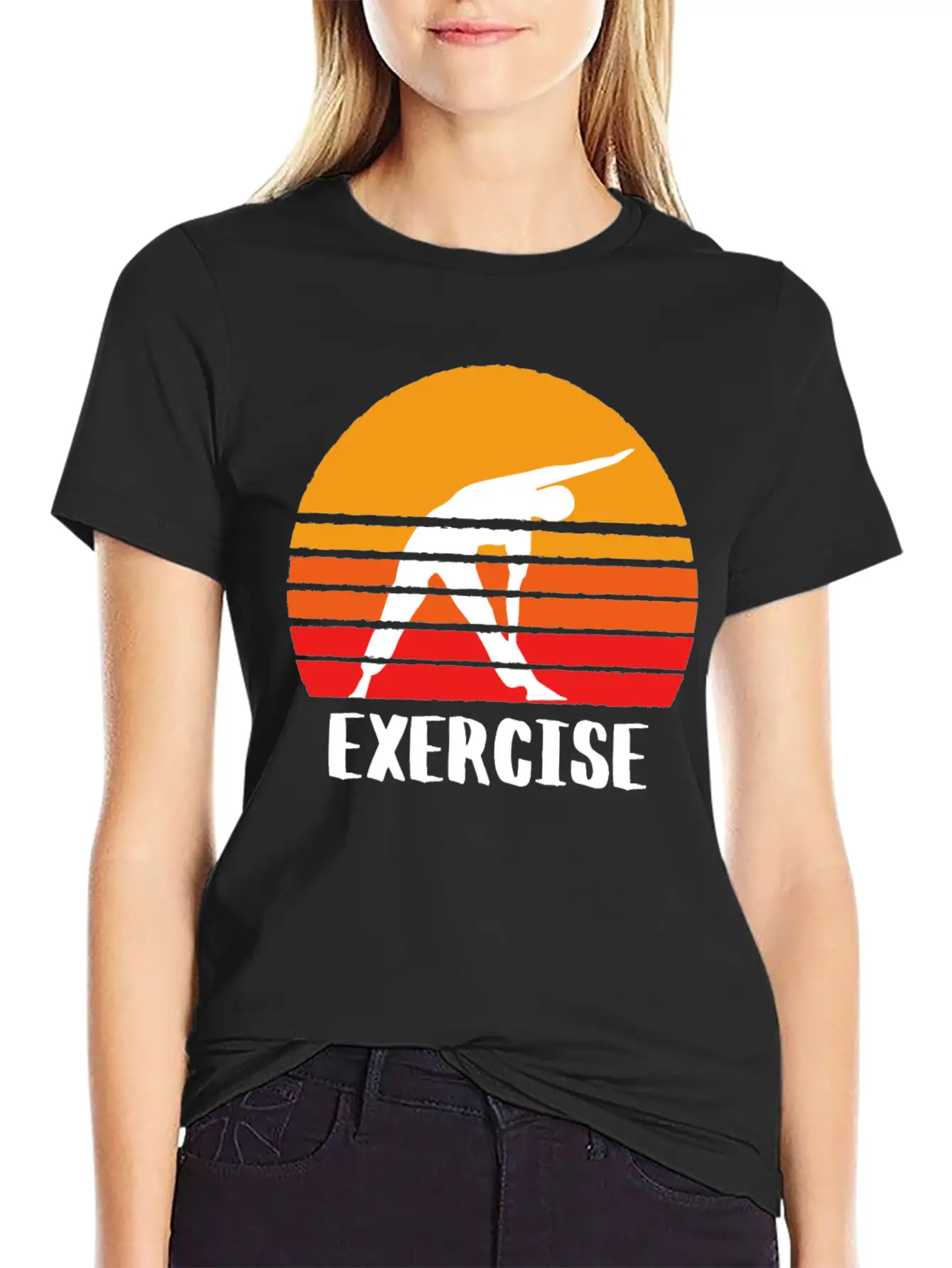 Exercise Sunset Classic Cotton Tee – Unisex Comfort For Any Season