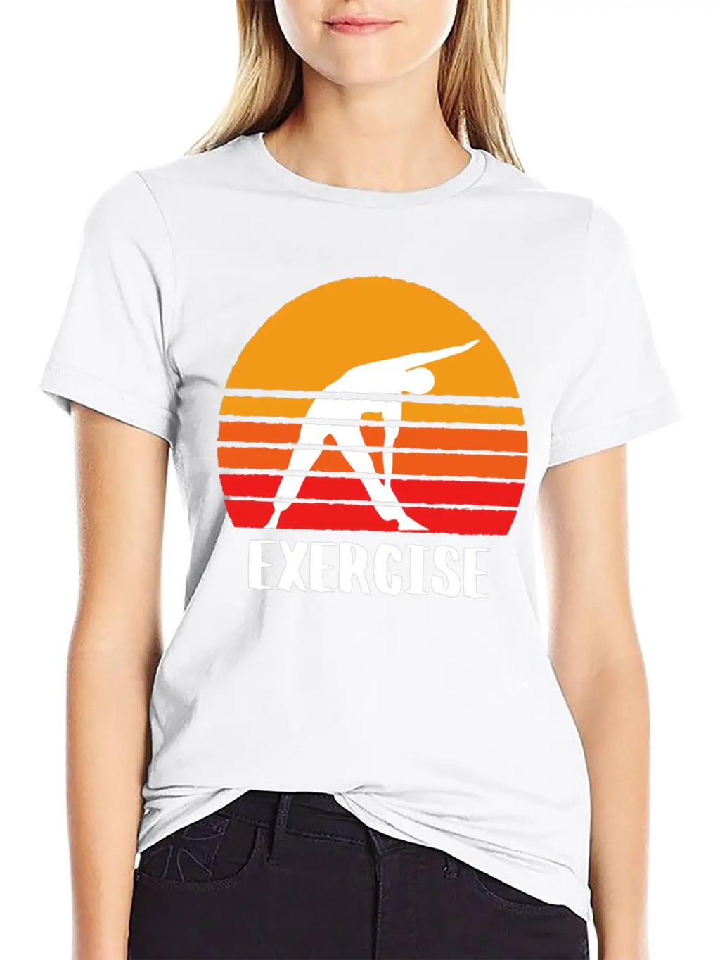 Exercise Sunset Classic Cotton Tee – Unisex Comfort For Any Season