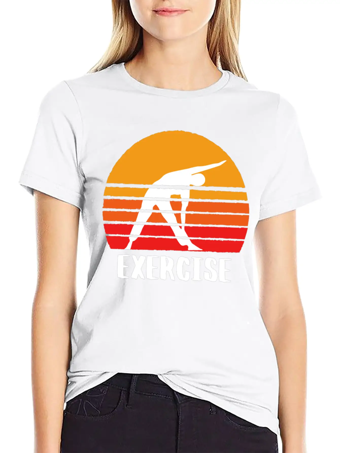 Exercise Sunset Classic Cotton Tee – Unisex Comfort For Any Season