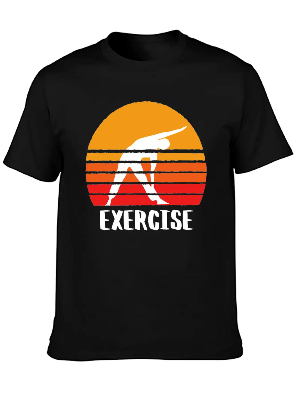 Exercise Sunset Classic Cotton Tee – Unisex Comfort For Any Season