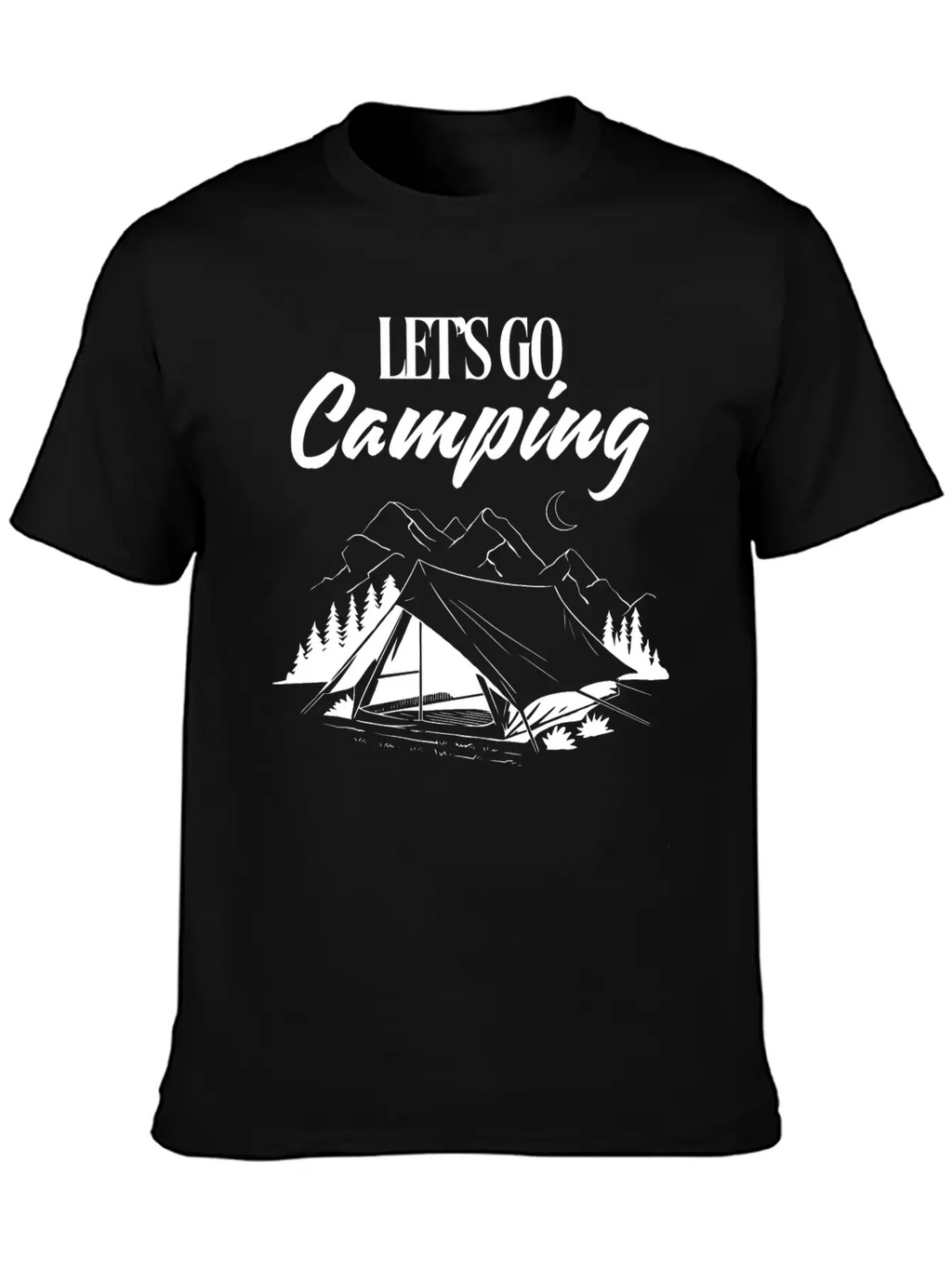 Experience The Joy Of CampingLet's Go Camping Classic Cotton Tee – Unisex Comfort For Any Season