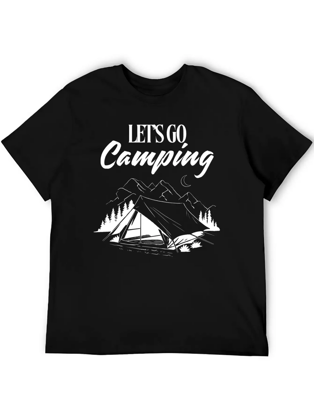 Experience The Joy Of CampingLet's Go Camping Classic Cotton Tee – Unisex Comfort For Any Season