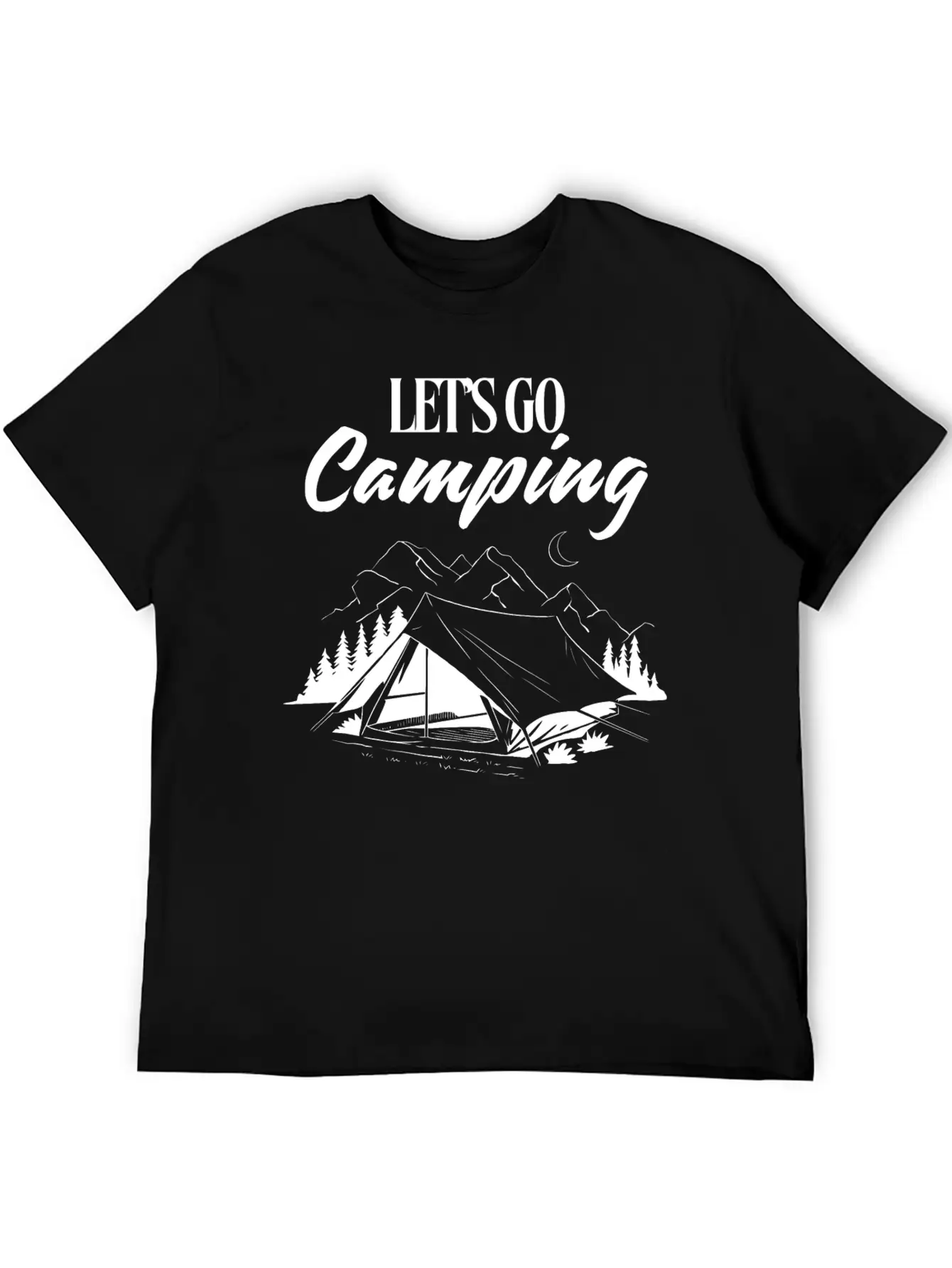 Experience The Joy Of CampingLet's Go Camping Classic Cotton Tee – Unisex Comfort For Any Season