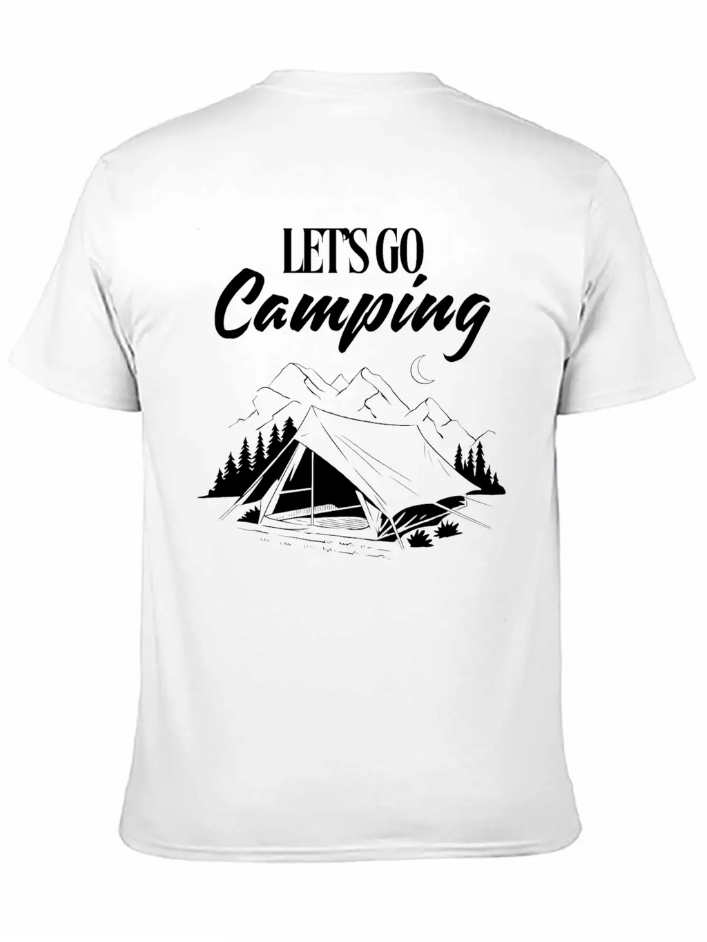 Experience The Joy Of CampingLet's Go Camping Classic Cotton Tee – Unisex Comfort For Any Season