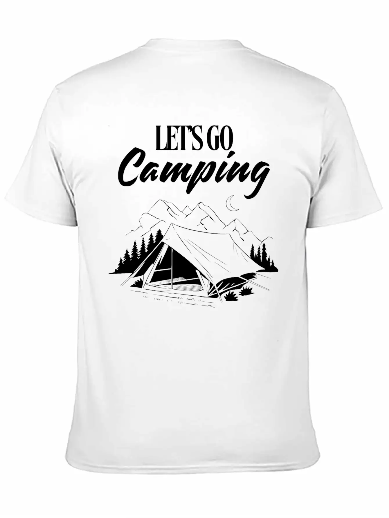 Experience The Joy Of CampingLet's Go Camping Classic Cotton Tee – Unisex Comfort For Any Season