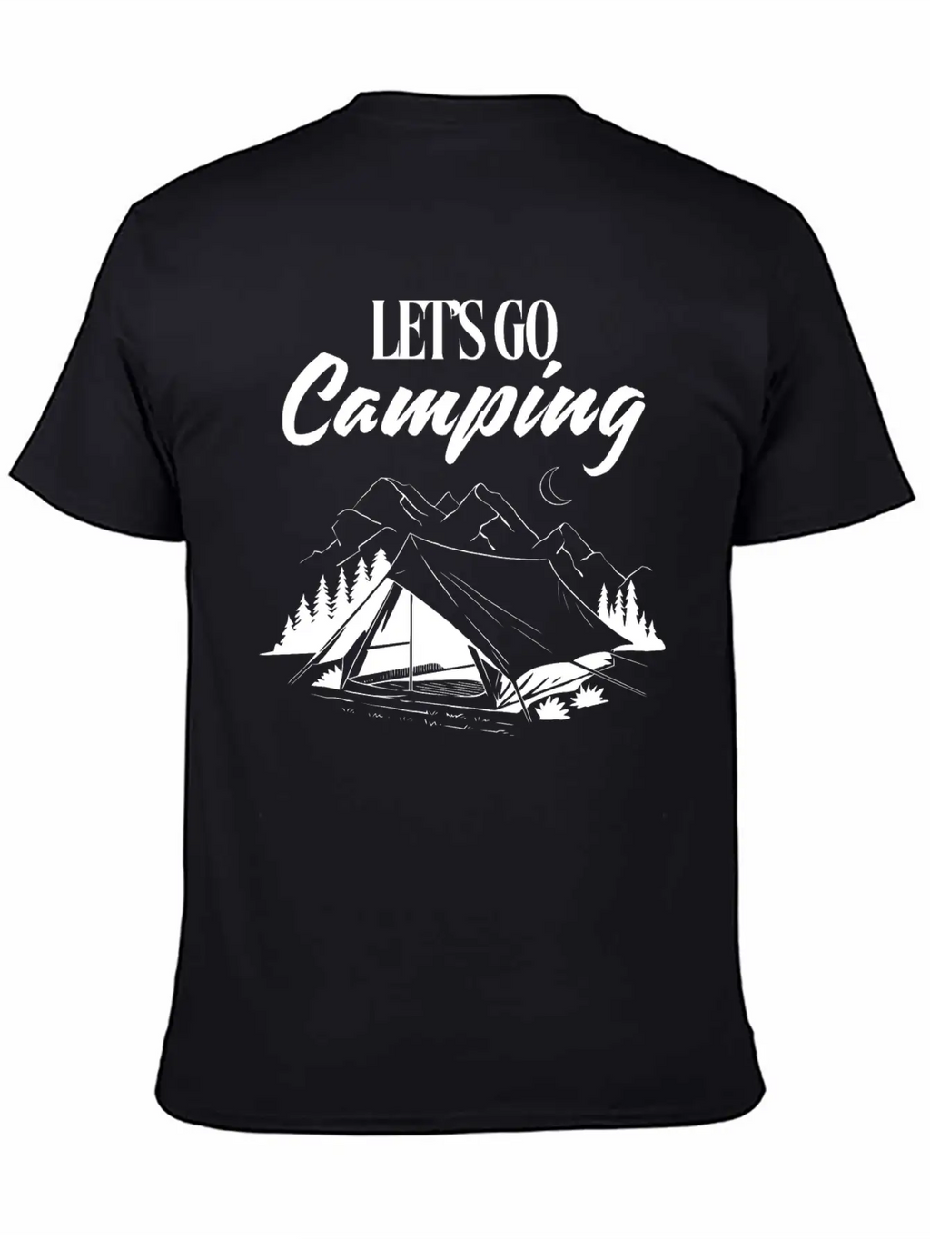 Experience The Joy Of CampingLet's Go Camping Classic Cotton Tee – Unisex Comfort For Any Season