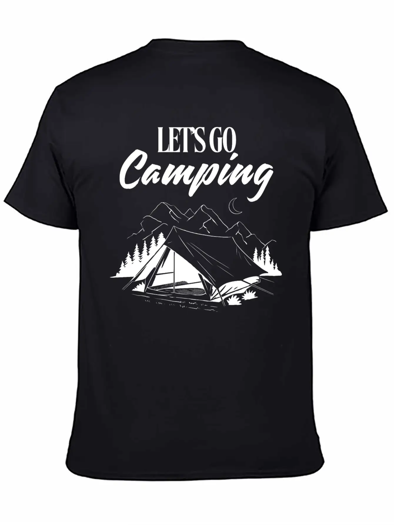 Experience The Joy Of CampingLet's Go Camping Classic Cotton Tee – Unisex Comfort For Any Season