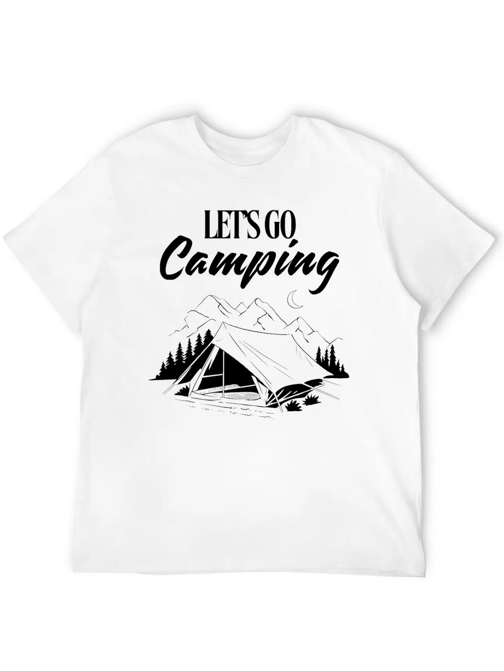 Experience The Joy Of CampingLet's Go Camping Classic Cotton Tee – Unisex Comfort For Any Season