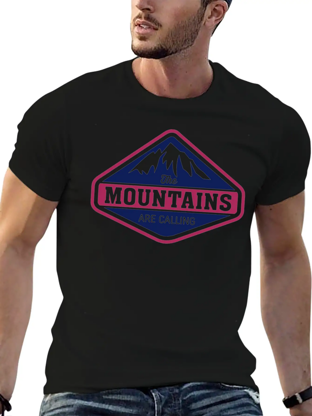 EXPLORE, THE MOUNTAINS ARE CALLING Essential Cotton Tee For Daily Outfits – Unisex Style