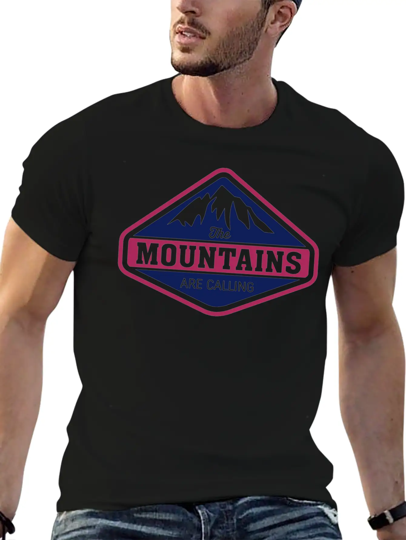 EXPLORE, THE MOUNTAINS ARE CALLING Essential Cotton Tee For Daily Outfits – Unisex Style