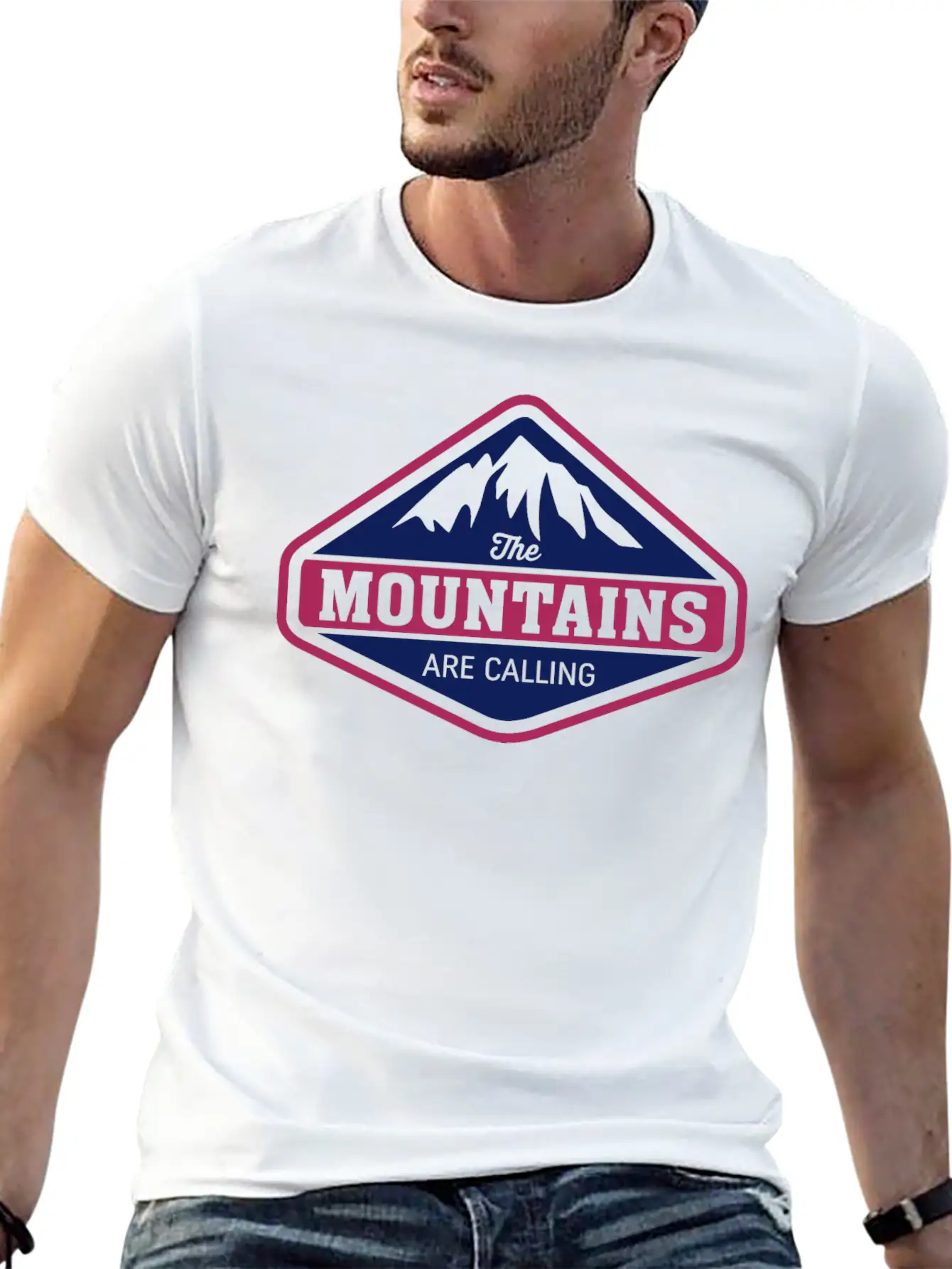 EXPLORE, THE MOUNTAINS ARE CALLING Essential Cotton Tee For Daily Outfits – Unisex Style