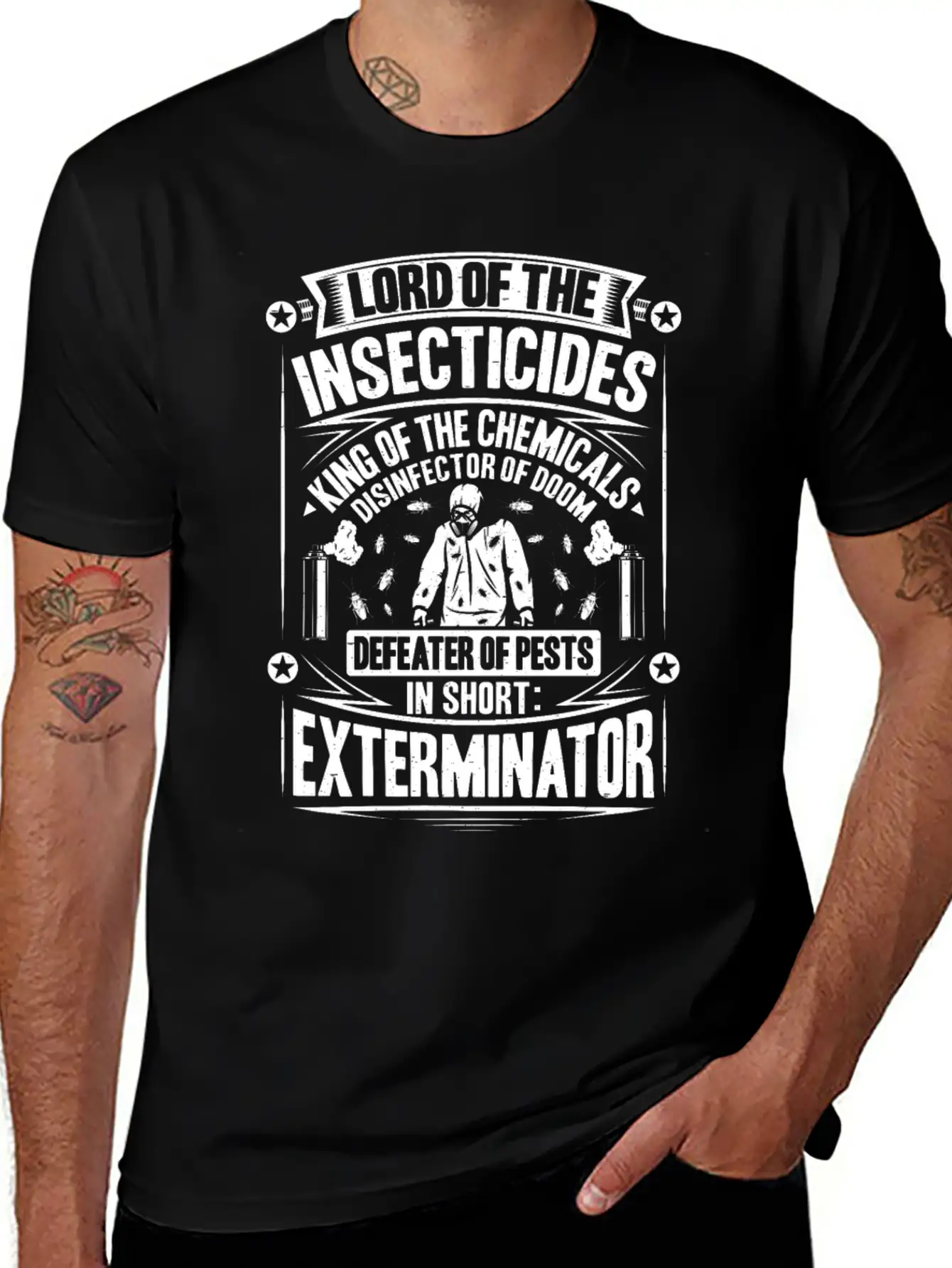 Exterminator Pest Control Pest Controller Basic Graphic T-Shirt – Daily Comfort In Soft Cotton