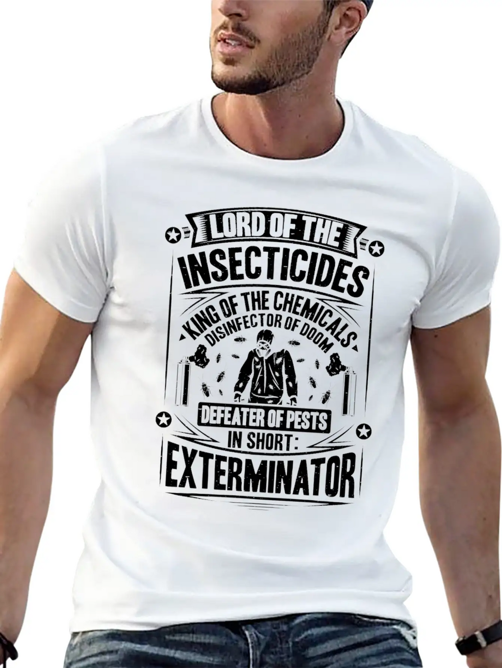 Exterminator Pest Control Pest Controller Basic Graphic T-Shirt – Daily Comfort In Soft Cotton