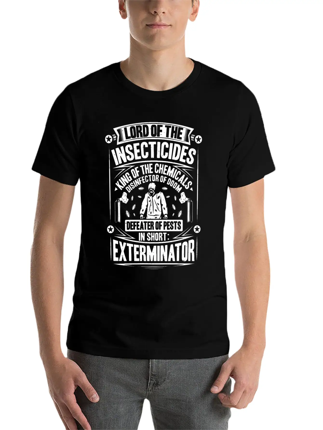 Exterminator Pest Control Pest Controller Basic Graphic T-Shirt – Daily Comfort In Soft Cotton