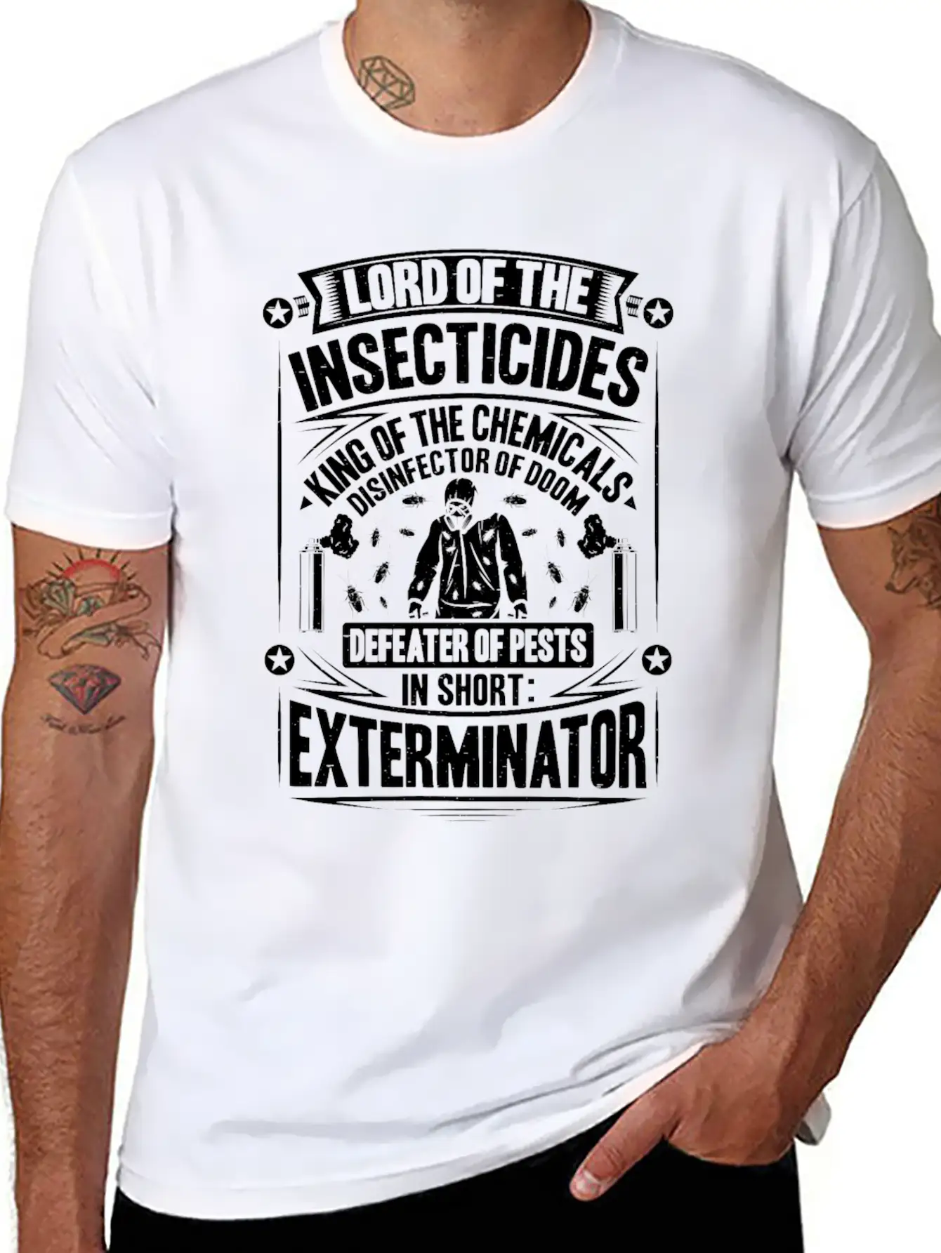 Exterminator Pest Control Pest Controller Basic Graphic T-Shirt – Daily Comfort In Soft Cotton