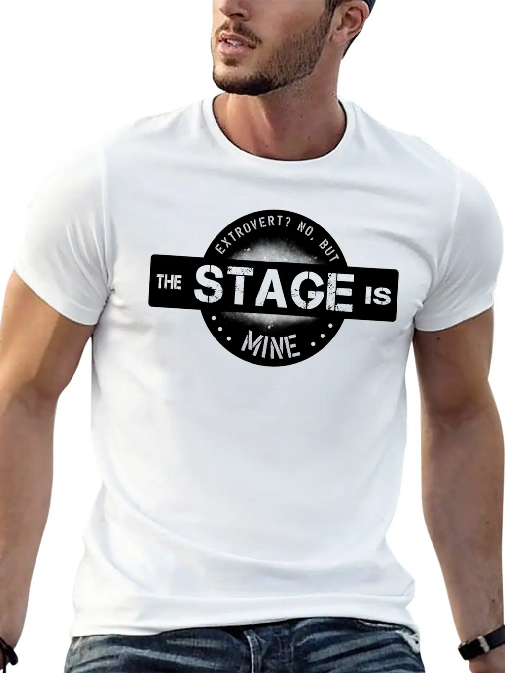 Extrovert Bossy I Love The Stage Breathable Graphic T-Shirt – Perfect For Casual Days