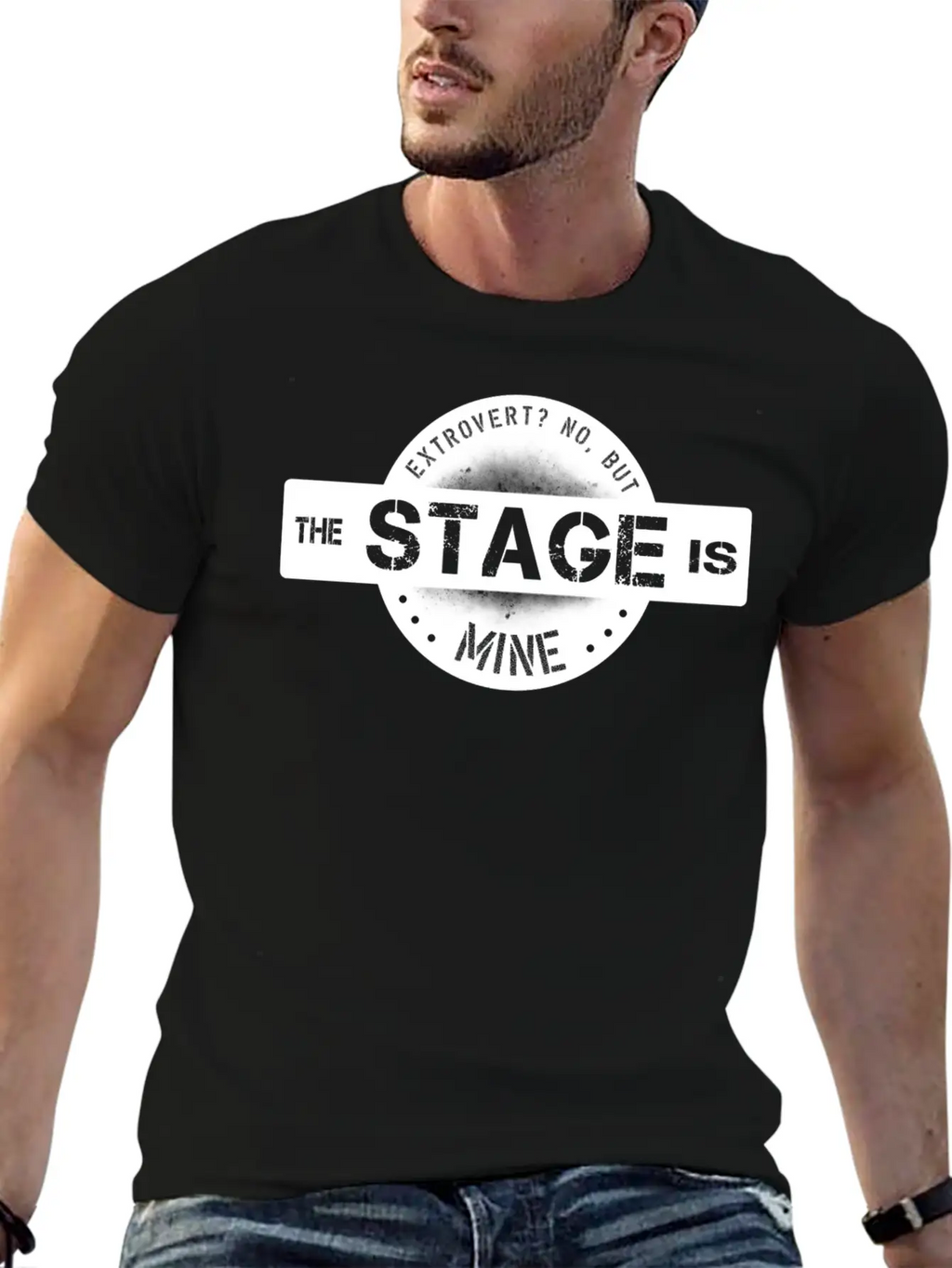 Extrovert Bossy I Love The Stage Breathable Graphic T-Shirt – Perfect For Casual Days