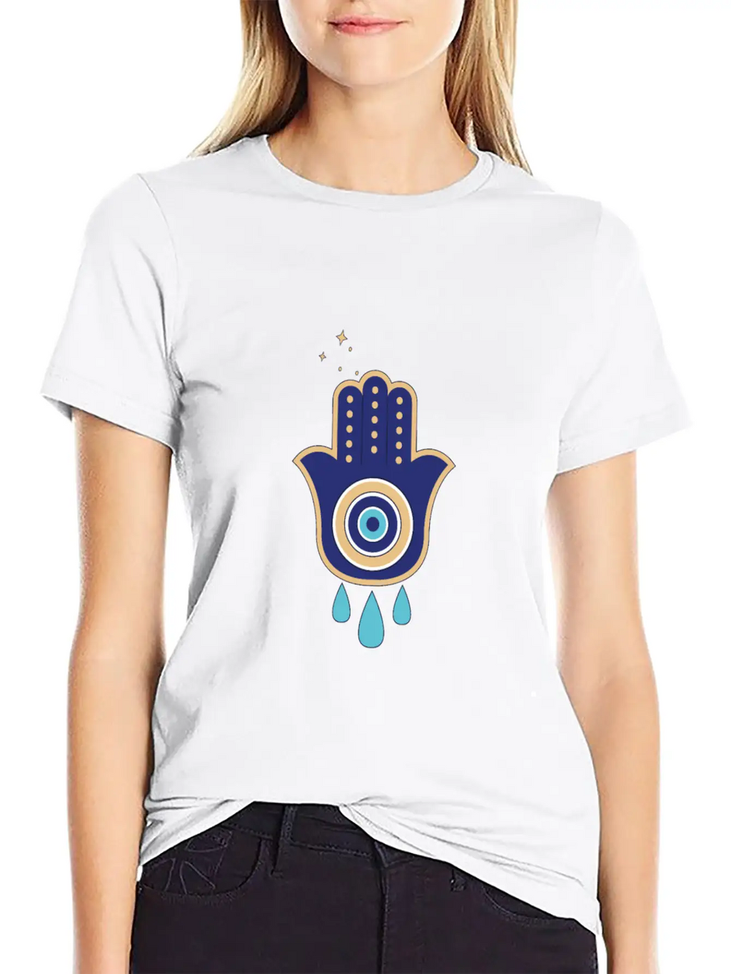 Eye Hamsa Spiritual Aesthetic Esoteric Mystical Classic Cotton Tee – Unisex Comfort For Any Season