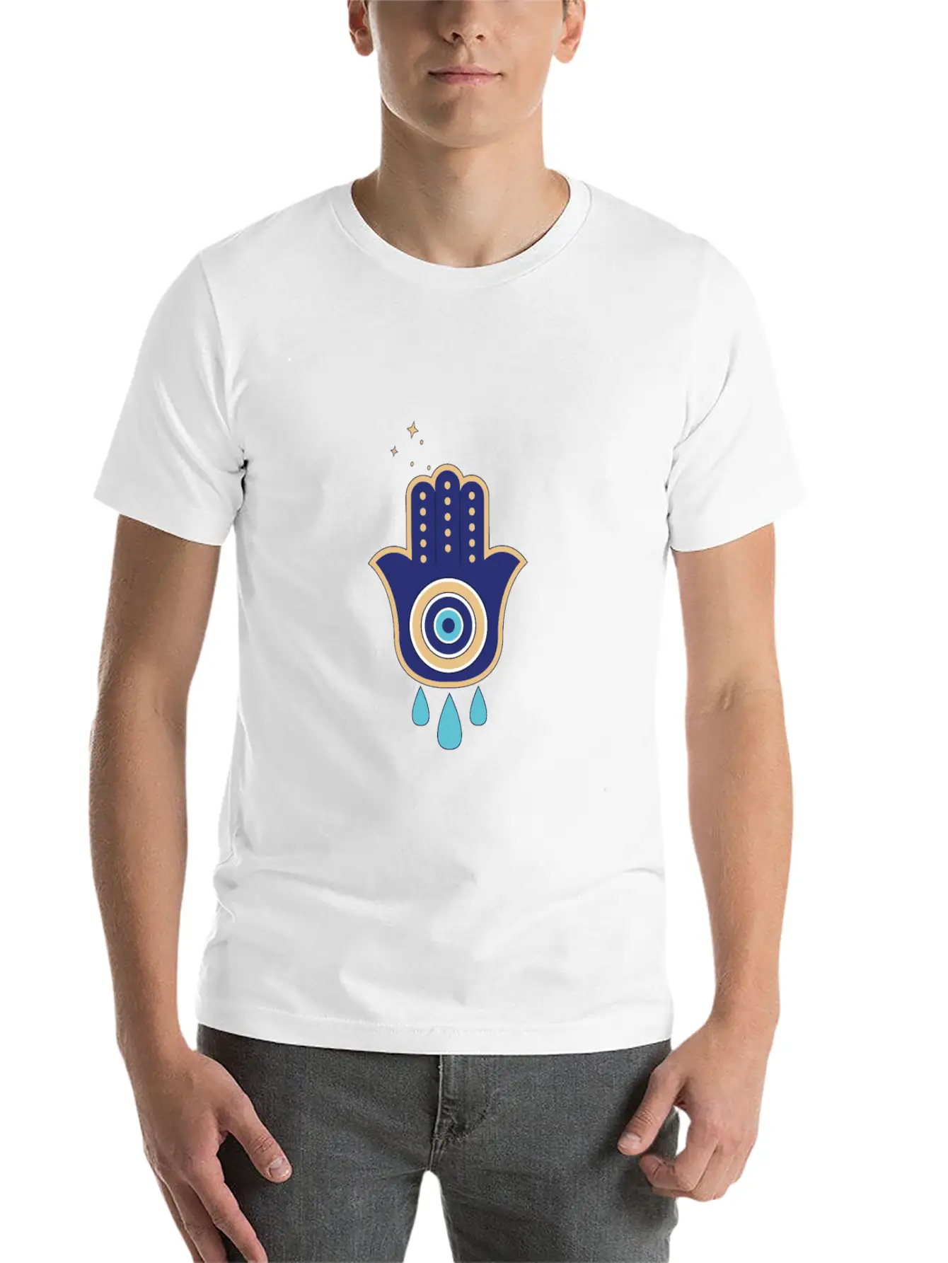 Eye Hamsa Spiritual Aesthetic Esoteric Mystical Classic Cotton Tee – Unisex Comfort For Any Season