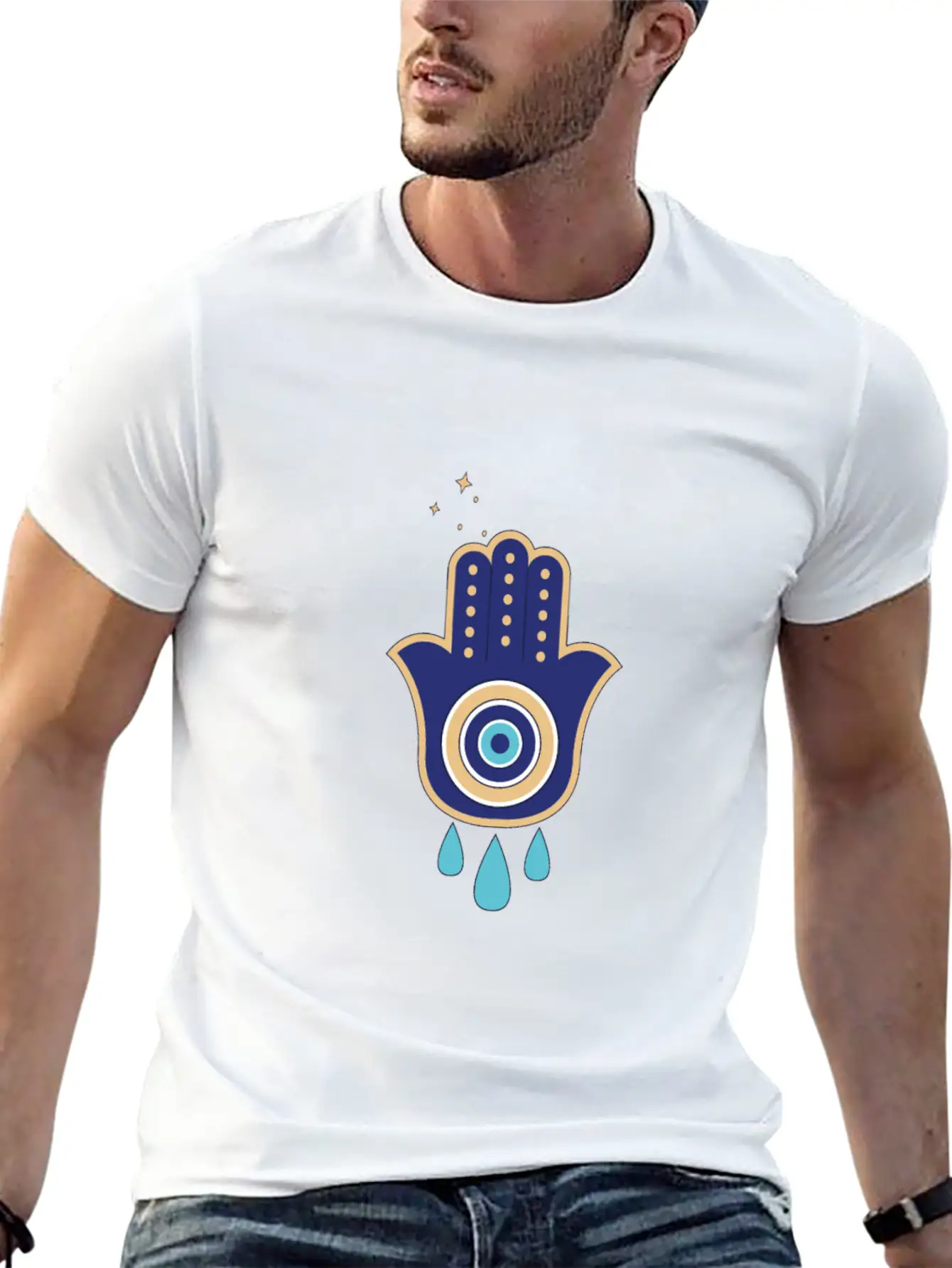 Eye Hamsa Spiritual Aesthetic Esoteric Mystical Classic Cotton Tee – Unisex Comfort For Any Season