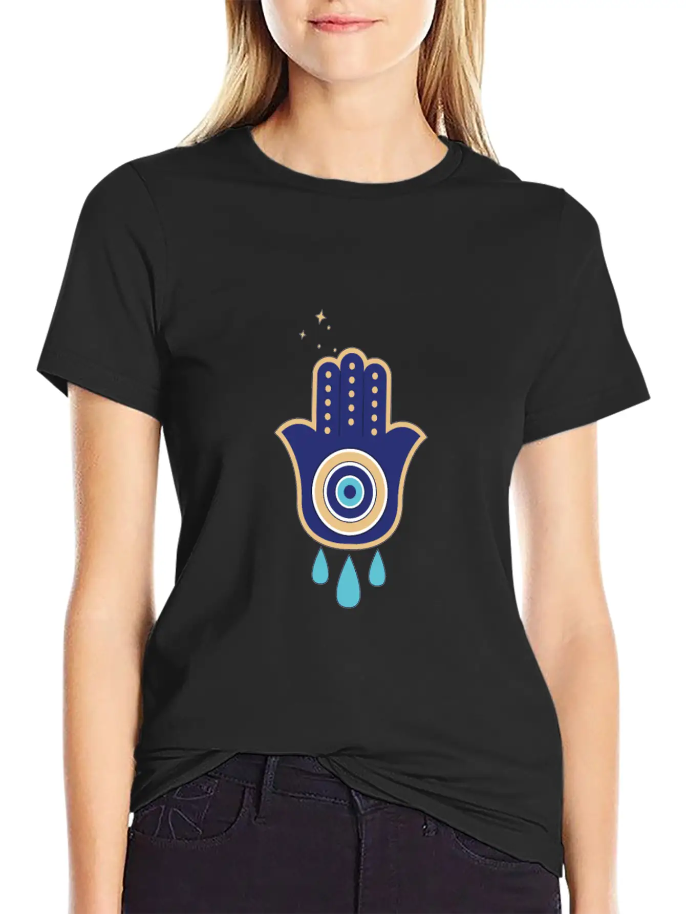Eye Hamsa Spiritual Aesthetic Esoteric Mystical Classic Cotton Tee – Unisex Comfort For Any Season