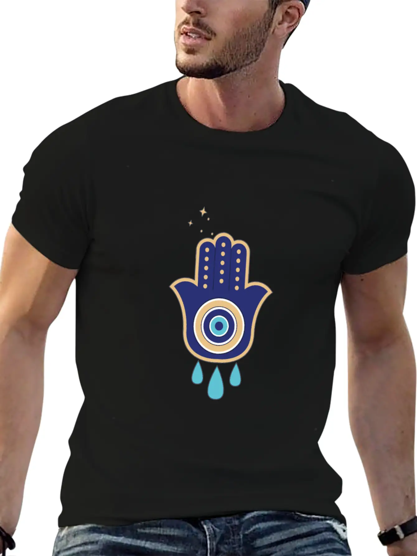 Eye Hamsa Spiritual Aesthetic Esoteric Mystical Classic Cotton Tee – Unisex Comfort For Any Season