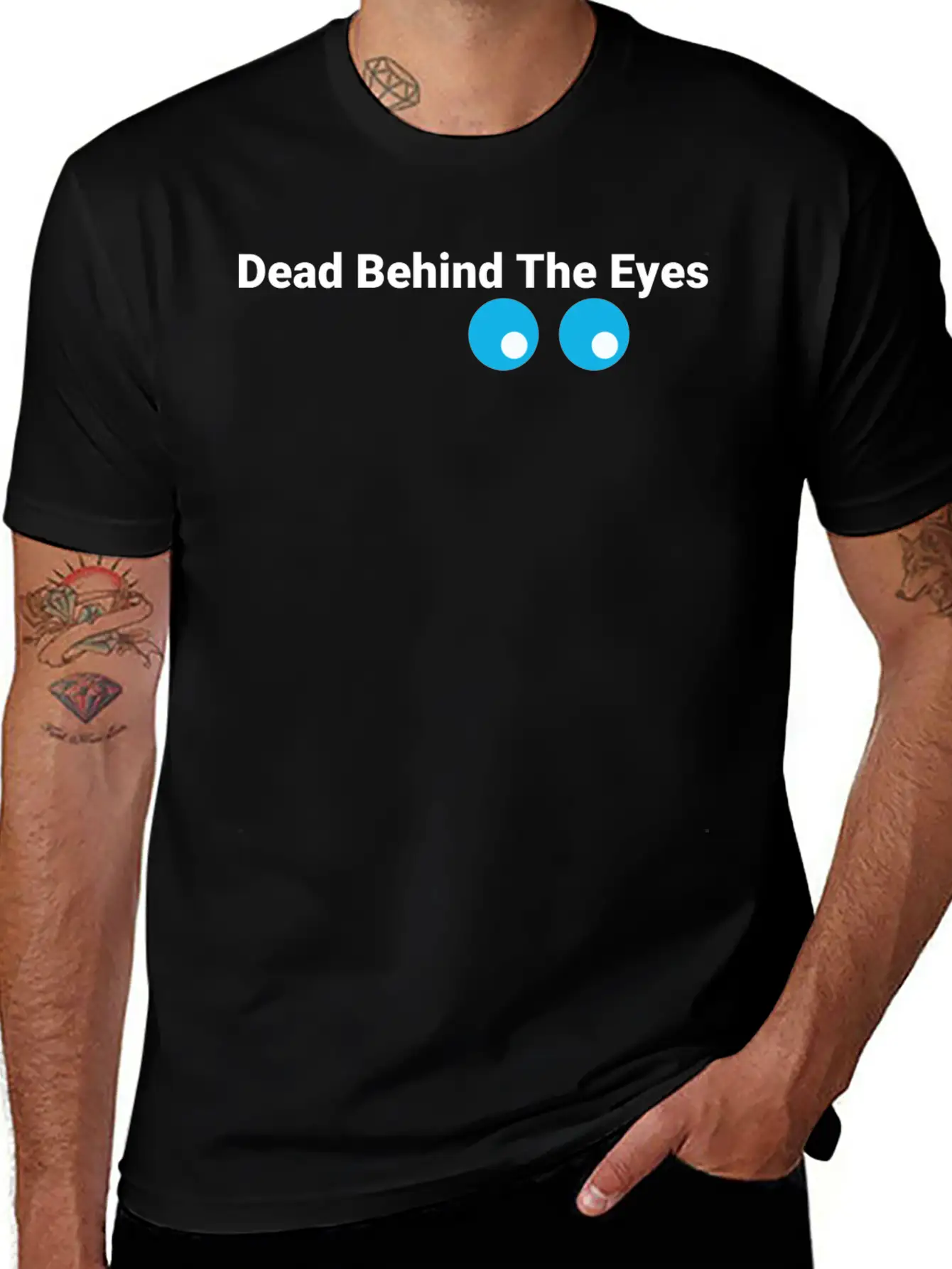 Eyes Bluewhite Stylish Everyday T-Shirt – Unisex Basic Cotton Tee