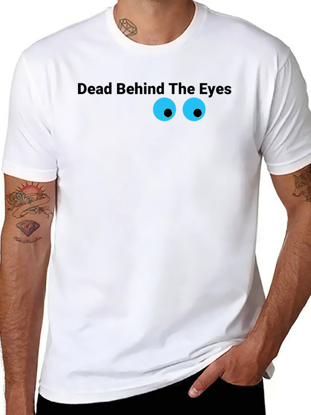 Eyes Bluewhite Stylish Everyday T-Shirt – Unisex Basic Cotton Tee