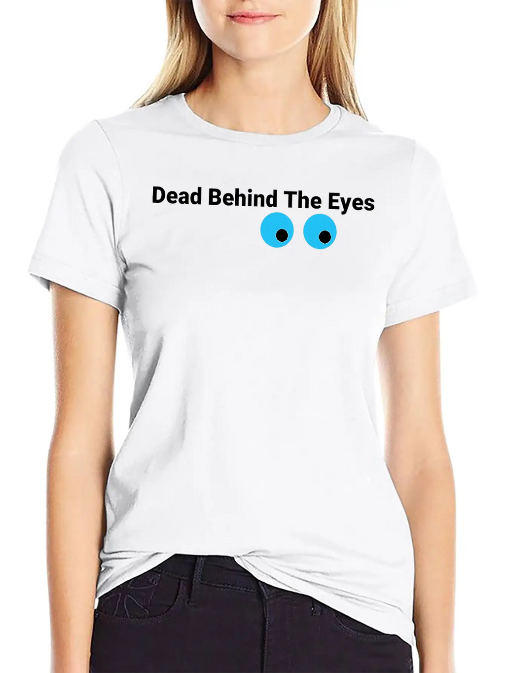 Eyes Bluewhite Stylish Everyday T-Shirt – Unisex Basic Cotton Tee