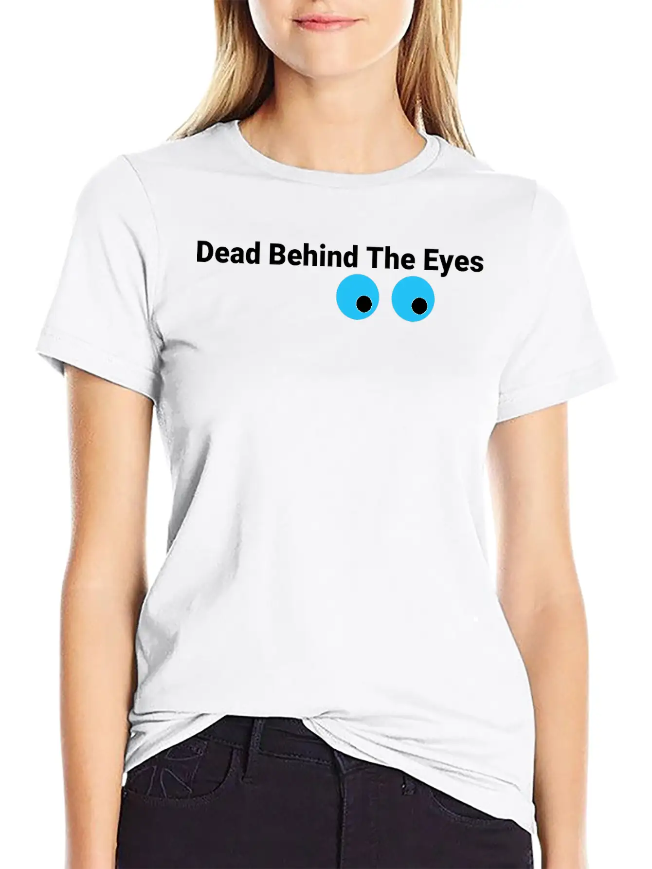 Eyes Bluewhite Stylish Everyday T-Shirt – Unisex Basic Cotton Tee